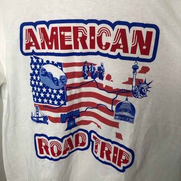 Y2K Vintage American Roadtrip Tee Size Large - Picture 2 of 5